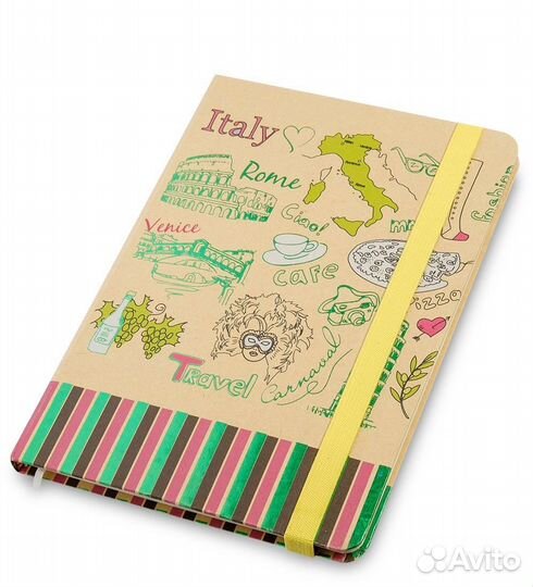Блокнот бол. Вокруг света (крафт-обложка) A2115428