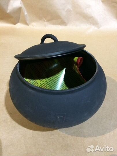 Чугунок-горшок 1,5 л с крышкой.2,5л 4л. 6л