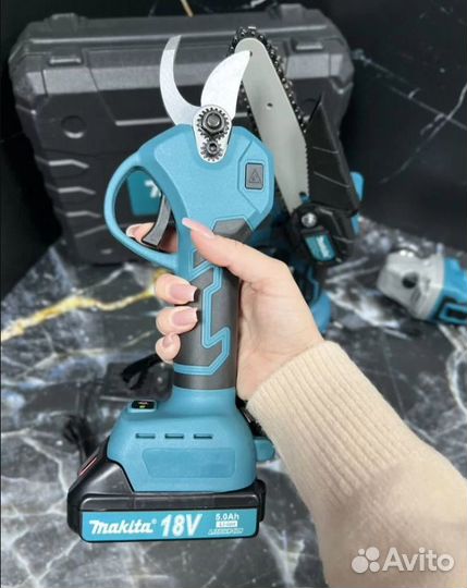 Цепная пила + секатор аккумуляторный