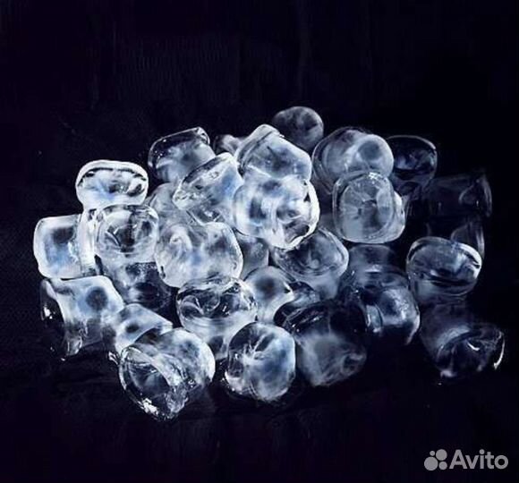 Лёд пищевой кубиками