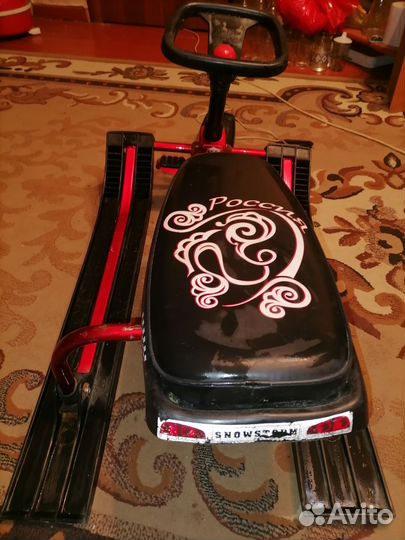 Детский снегокат для двоих