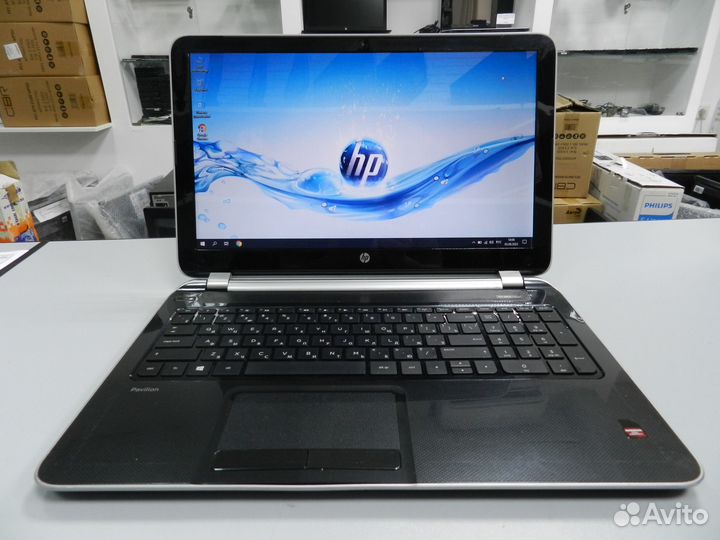 Ноутбук HP AMD A10 / 8GB / SSD 120GB для работы