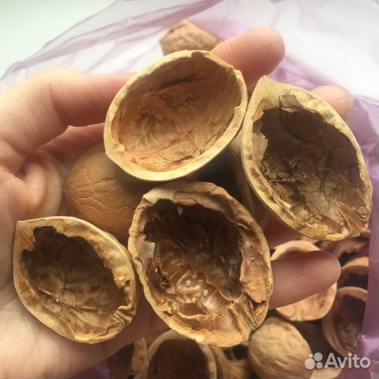 Скорлупа грецкого ореха, половинки 0,45-0,5кг