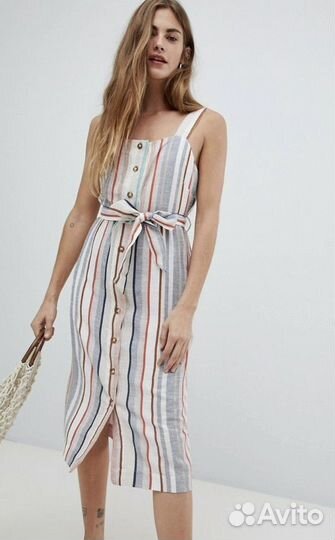 Сарафан newlook хлопок/лен