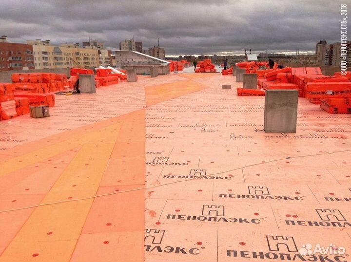 Монтаж плоской кровли