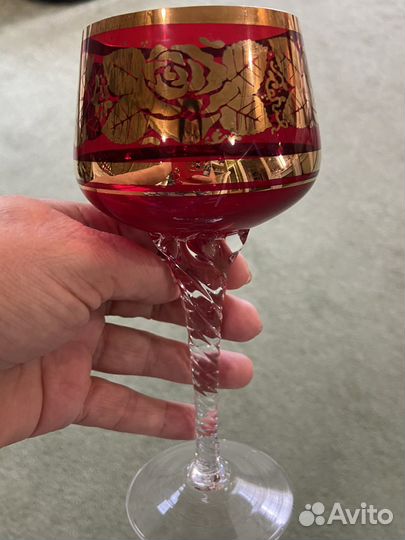Бокалы,фужеры,рюмки богемские