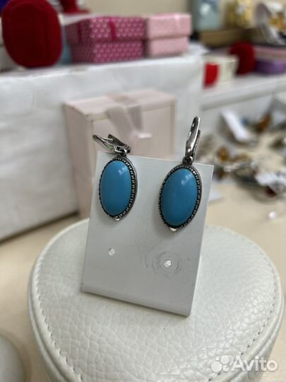 Серебряные серьги СССР