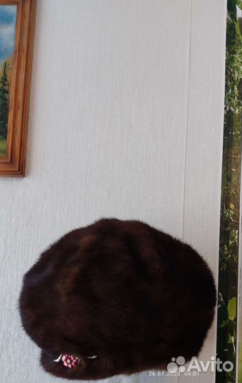 Берет женский норковый