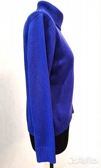 Свитер индиго с шерстью и кашемиром.Германия