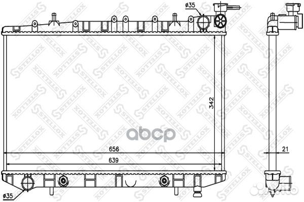 10-25045-SX радиатор системы охлаждения Nissan