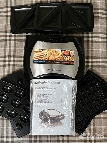 Мультипекарь тостер вафельница Scarlett SL-TM11501