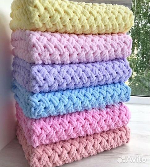 Плед из alize puffy на выписку и для прогулок