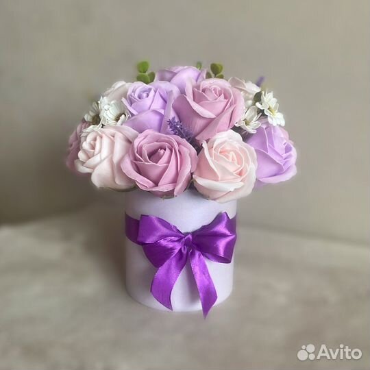 Букет из мыльных цветов, мыльные розы