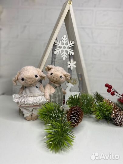 Игрушка хрюша ручной авторской работы handmade