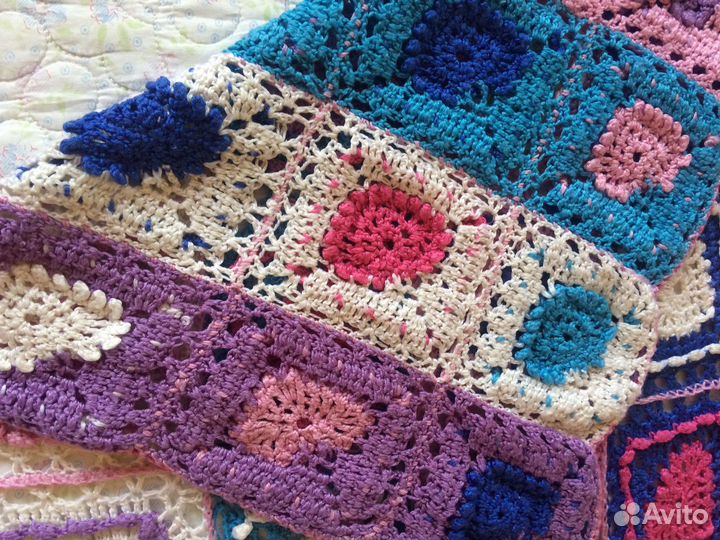 Плед покрывало ручной работы наволочки гобелен