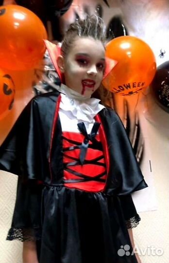 Карнавальный костюм вампирша 125-130