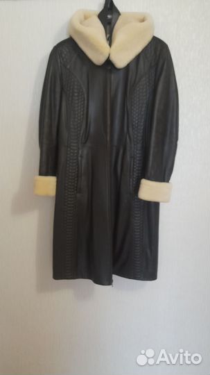 Дубленка натуральная женская 46 48 длинная