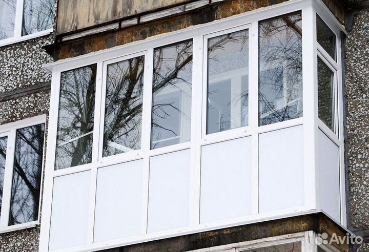 Остекление балконов и лоджий под ключ Z7602