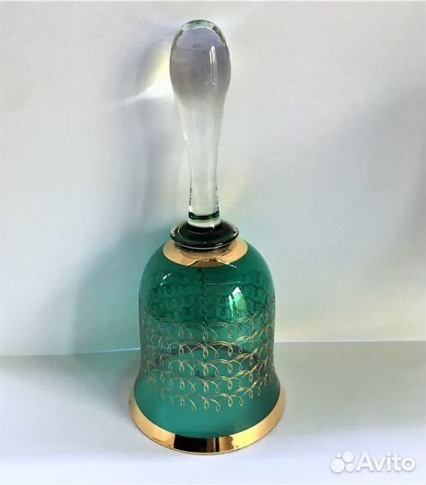 Хрусталь цветной Богемия колокольчик штраф бокал