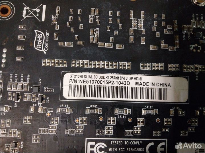 Видеокарта Palit GeForce GTX 1070 dual