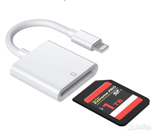 Переходники Apple Lightning - USB 3, SD карт.Новые