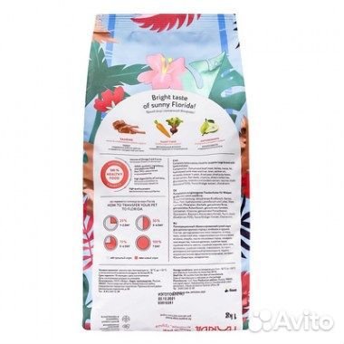 Корм Florida курица для щенков средних пород