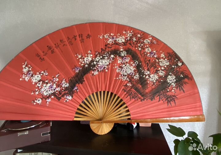 Веер для интерьера настенный большой