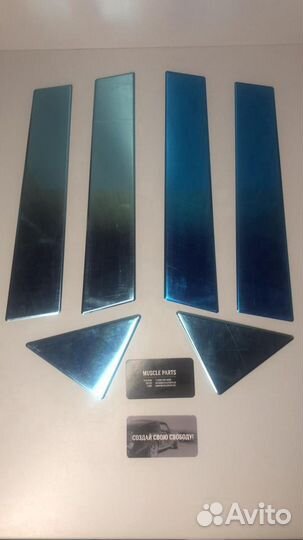 Накладки на боковые стойки Chrysler 300C 05-10