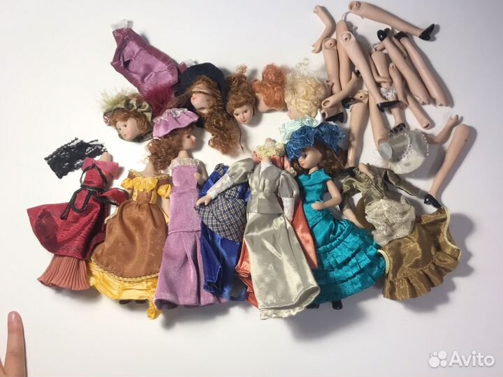 Кукла фарфоровая Дамы эпохи 20 кукол