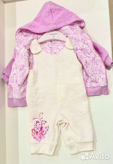 Комплет - комбинезон + кофта на девочку