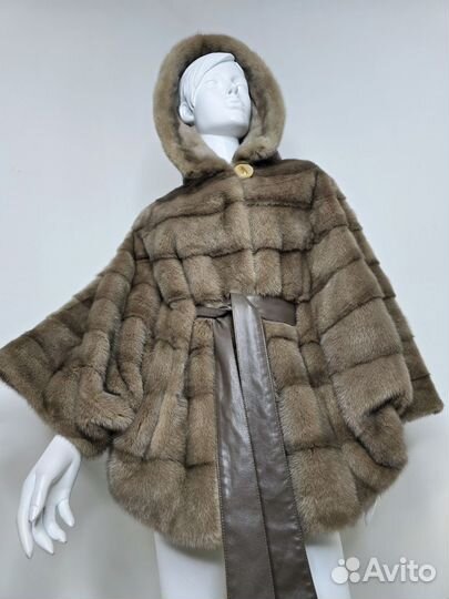 Шуба норковая летучая мышь 46-52 размер