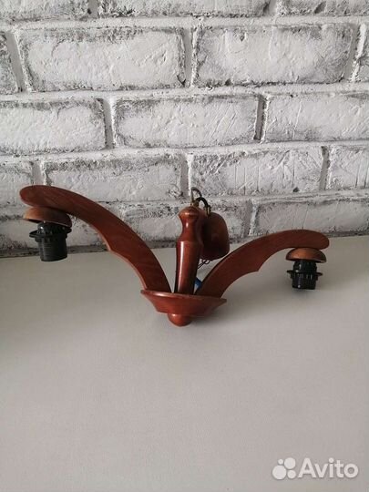 Светильник потолочный дерево