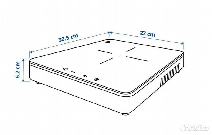 Новая Индукционная плита переносная Икеа Тилльреда