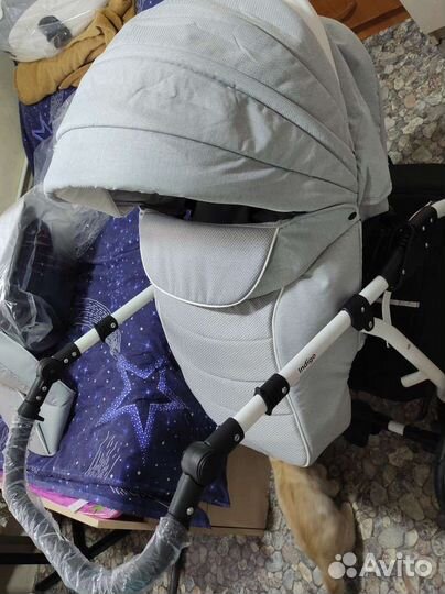 Прогулочная коляска индиго