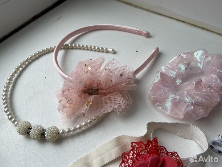Ободки заколки повязки резинки для девочки