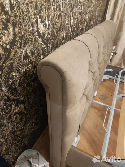 Перетяжка изголовья и кровати на дому