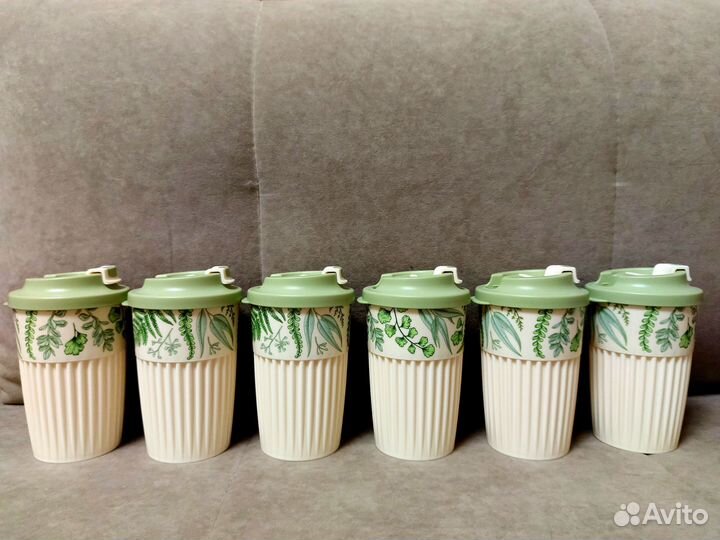 Стаканы для горячих напитков с крышками. Новые