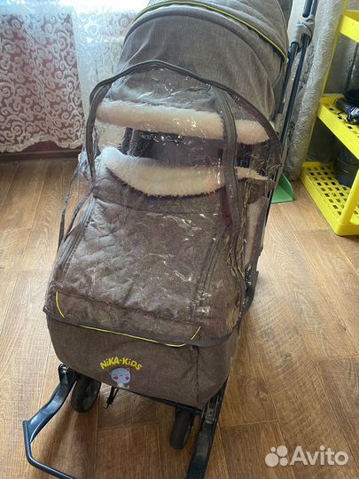 Детские санки коляска nika