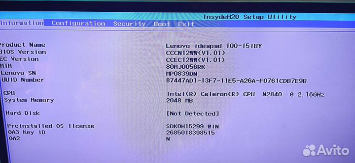 Lenovo B50-10 (aivp1/aivp2 LA-C771P REV:1.0)