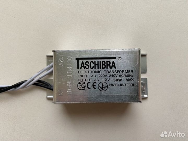 Трансформатор электронный Taschibra 230/12В 60Вт