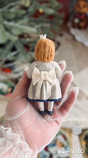 Ватные елочные игрушки