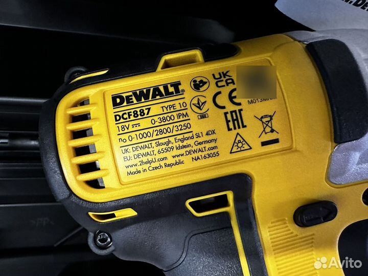 Аккумуляторный шуруповерт dewalt DCF887D2