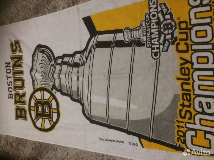 Большое пляжное полотенце нхл бостон-2011