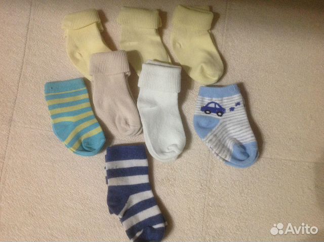 Носочки от рождения 8 шт