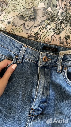 Джинсы кюлоты massimo dutti