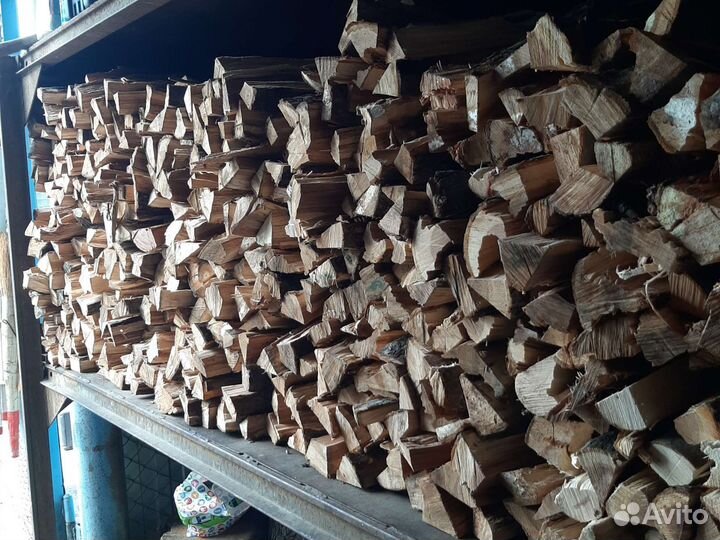 Дрова фруктовые колотые в мешках