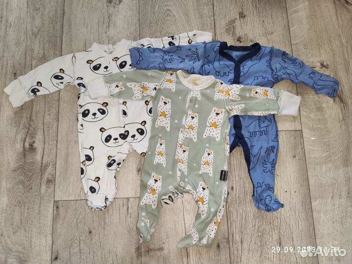 Детские вещи пакетом 0-3мес
