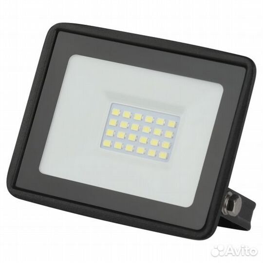 Прожектор LED уличный 30Вт 3000К IP65 черный эра Б0052858