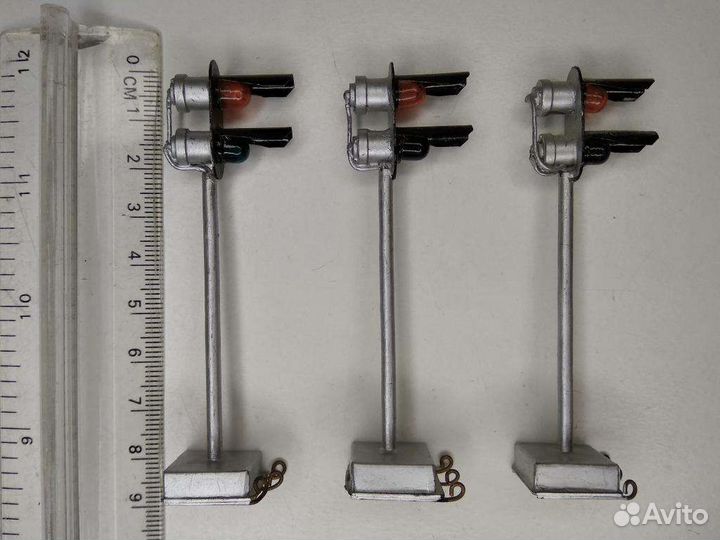 Железная дорога 16мм.3 светофора сжд/ржд