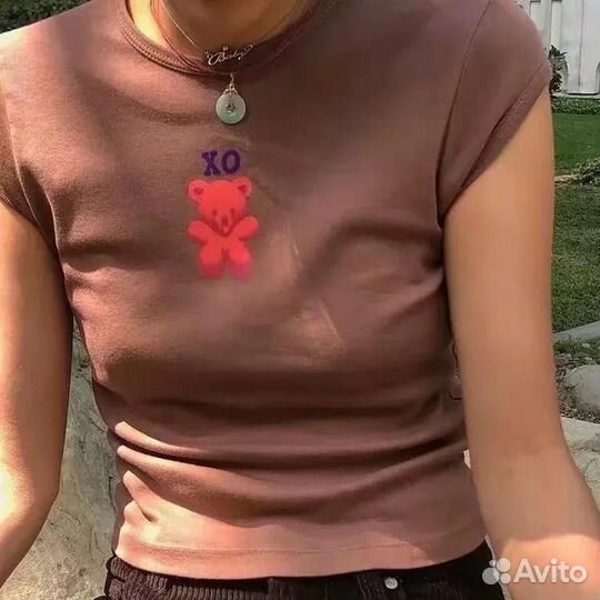 Топ футболка y2k baby tee